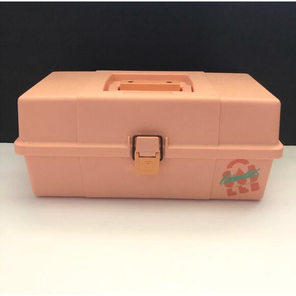 Plano Caboodles Pink Peach Plastic 2 Tray Jewelry Make Up Storage Case 552072 - Picture 1 of 14
